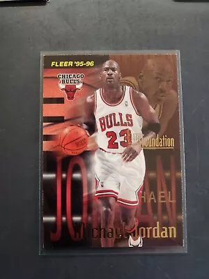 1995-96 Fleer Michael Jordan Firm Foundation - Chicago Bulls -Card #323 • $4.50