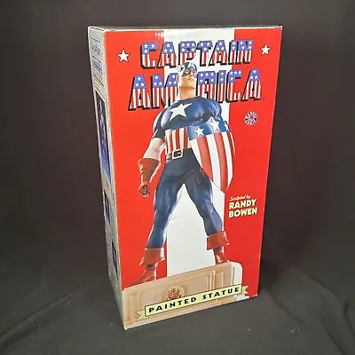 1999 CAPTAIN AMERICA By Randy Bowen 678/4000 Limited Edition 14” Painted Statue • $224.99