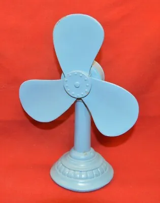 FAUX Antique Look Electric Table Fan Metal Reproduction Home Décor ~9  Tall • $8.96