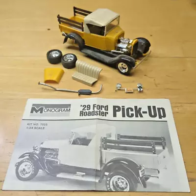 Vintage Monogram '29 Ford Roadster Pickup 1:24 Model Kit #7555 • $11