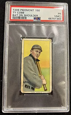 1909 T206 Ty Cobb “bat On Shoulder” Psa 1 Mc HOF Goat Detroit Tigers Pm 150/25 • $2799.99