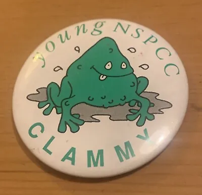 Young NSPCC ' Clammy' Vintage Charity Badge - 5.2mm • £3.99