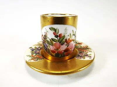 Stunning Heavily Gilted Miniature Coalport Cup & Saucer / Pattern A5456 R 1263/1 • £0.99