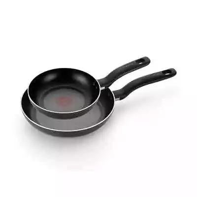 T-fal 2pc Frying Pan Set Simply Cook Nonstick Cookware Black • $34.99