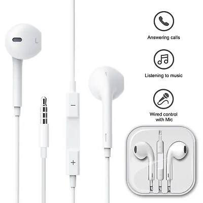 In-Ear Headset 3.5mm Earbuds Stereo Bass Headphone W/ Mic For Cellphone Tablet • $7.95