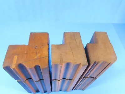 Lot Of 3 Underwood Bradford England Wide Complex Wood Molding Planes • $195