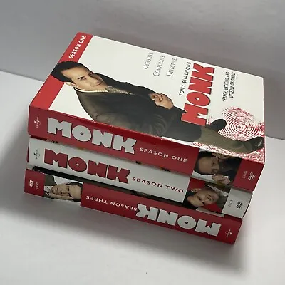 Monk The Complete DVD Series Collection (Seasons 1-3 Disc Set) • $26.99