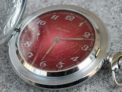 Vintage Molnija Molnia (Молния) 18 Jewels USSR Russian Mechanical Pocket Watch. • $79