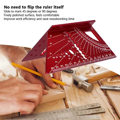 3D Mitre Angle Measuring Tool Square Size Measure Ruler Multifunctional • $12.26