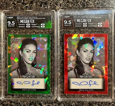 Megan Fox 2022 Leaf Pop Century Green Auto 2/3 • $291.44