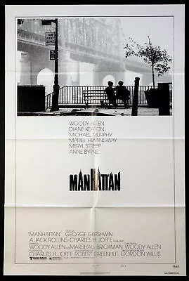 Manhattan Woody Allen Diane Keaton 1979 1-sheet Bridge Style B Near Mint  • $595