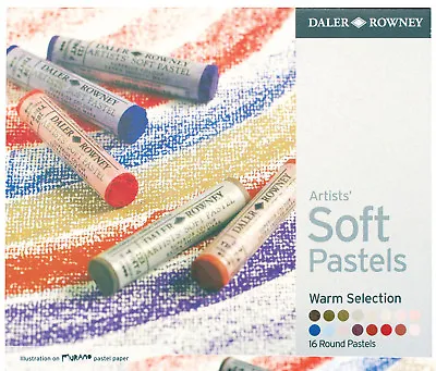 Daler Rowney Soft Chalk Pastel Set - 16 Warm Shades • £38.99