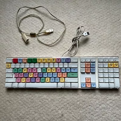 Apple A1048 Digidesign Avid Logic USB Wired Keyboard Final Cut Pro Colored Keys • $70