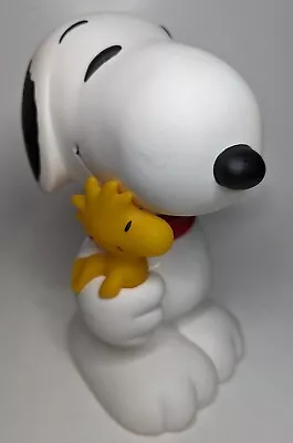 Vintage Peanuts Snoopy Woodstock Piggy Coin Bank Decoration Collectible • $19.99