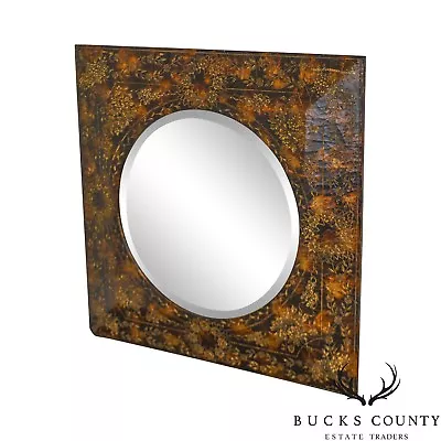 Maitland Smith Faux Painted Decorative Wall Mirror • $595