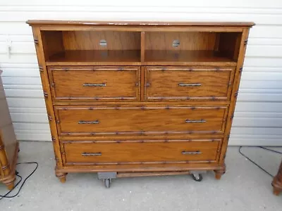Faux Bamboo Bachelor Chest Dresser Media TV Stand  West Indies East Palm Bay • $499
