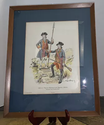 Eugene Leliepvre Signed Scene French And Indian War 10x12” 15.5x19” Framed • $29.95