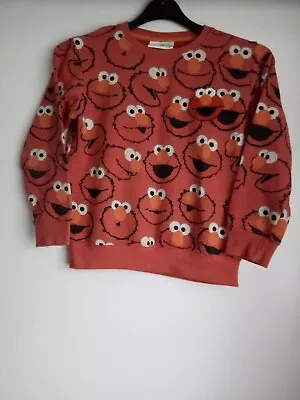 £1.50 • Buy Sesame Street Elmo  T  Shirt Boys.  Long Sleeves  Age 5-6