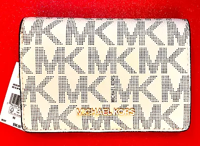 Michael Kors Jet Set Medium Bifold Logo Vanilla Leather  Wallet. NWT • $59.99