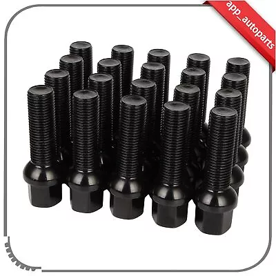 20 Set 14x1.5 Lug Nuts 17mm Hex For Audi A3 A4 S3 S5 Q3 Q7 Volkswagen Passat • $31.17