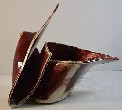 Modernist Abstract Art Pottery Sculpture By Barbara Bisgyer • $150