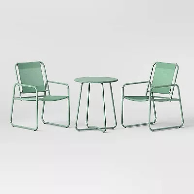 3pc Metal Patio Bistro Set Outdoor Furniture Set- Green - Room Essentials • $91.99