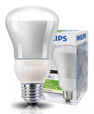 4 Pack Philips 20W R80 Reflector Light Bulbs E27 ES Energy Saving 10 Year Life  • £8.99