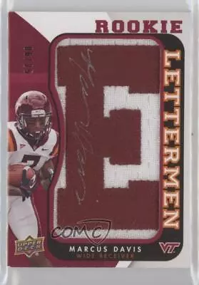 2013 Upper Deck Rookie Lettermen Auto /25 Marcus Davis #RL-MD Rookie Auto RC • $22.36