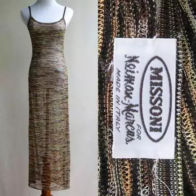 Missoni Feather LIght Knit Dress Pat Fieldwalker Silk Slip Match Perfectly 38/4 • $499