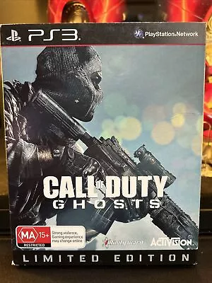 Call Of Duty Ghosts - Limited Edition Steel Case - PS3 PlayStation 3 Game - VGC • $10.49