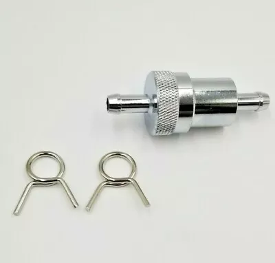 $18 • Buy Performance Fuel Filter W/ Washable Element 5/16  Line For Harley