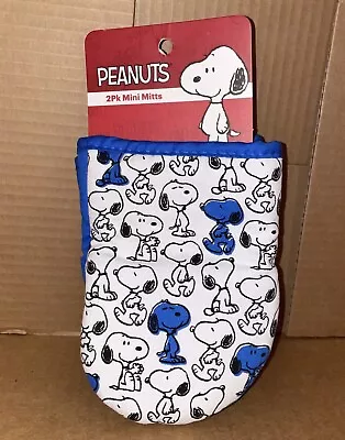 Peanuts Snoopy BLUE FALL 2 Pack Mini Mitts New • $11.16