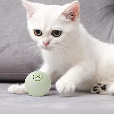 EY# Cat Music Ball Creative Cute Electric Cat Ball Toys Squeak Pet Product (Gree • $18.36