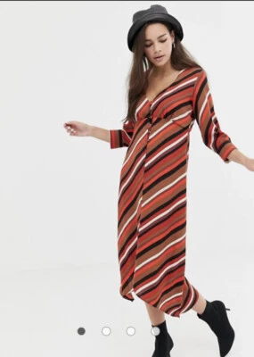 $27 • Buy Bershka Button Front Button Multicolored Women’s Dress Size 10 BNWT