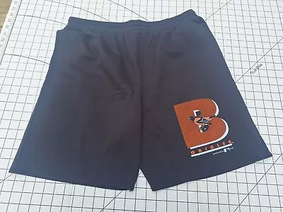 Vintage Mens XL 90s BALTIMORE ORIOLES BLACK ELASTIC  BASEBALL SHORTS Fleece • $30.50