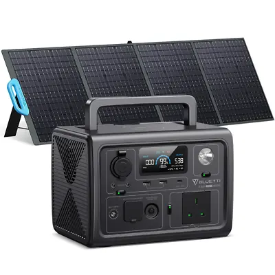 £647.50 • Buy BLUETTI EB3A Power Station 600W Solar Lithium Battery Pack W/ 200W Solar Panel