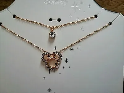 Disney Mickey Mouse Minnie Mouse Women Girls Necklace • £2.85