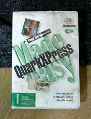 Vintage QUARKXPRESS 3.2 MADE EASY By Peter Norton For Mac/Windows SEALED NOS • £10