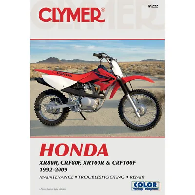 CLYMER Physical Book For Honda XR80R CRF80F XR100R And CRF100F 1992-2009  M222 • $35.95