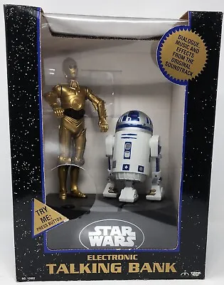 1995 Star Wars Electronic Talking Bank C3PO & R2D2 NOS Box In Good Shape • $88.24