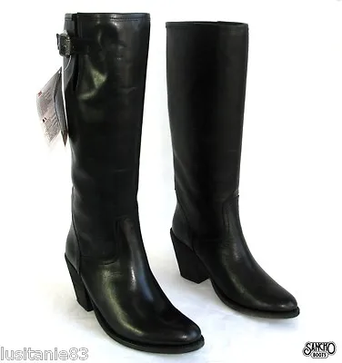 £125.77 • Buy Sancho - Riding Boots Heels 7.5 CM All Leather Black 35 36 - New & Label
