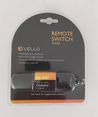 Vello RS-O1II Wired Remote Switch For Select Olympus Cameras - New • $10.56