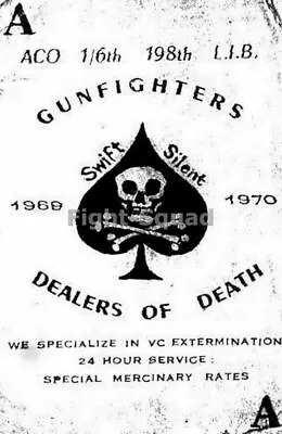 Vietnam War Picture Photo Kill Card Dealers Of Death Gunfighters 2339 • $5.36