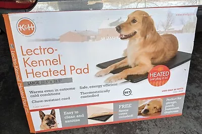 K&H Lectro-Kennel Outdoor/Indoor Heated Dog Bed Mat Cover Puppy Electric KH1020 • $74.99