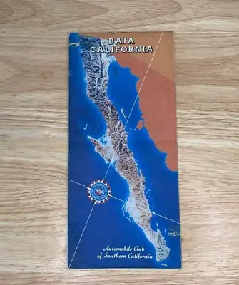 Vintage Map Baja California 1978 Automotive Club Of Southern California • $11.99