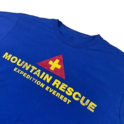 Disney Parks Men's Expedition Everest Mountain Rescue T-Shirt S/S Blue • Large • $20.99