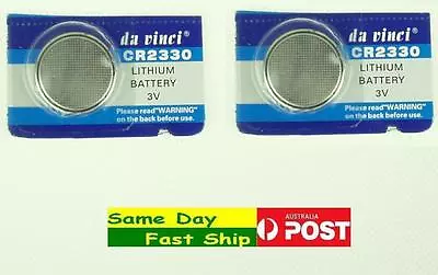 2 X New CR2330 Lithium Button Cell 3 Volt Battery • $7.45