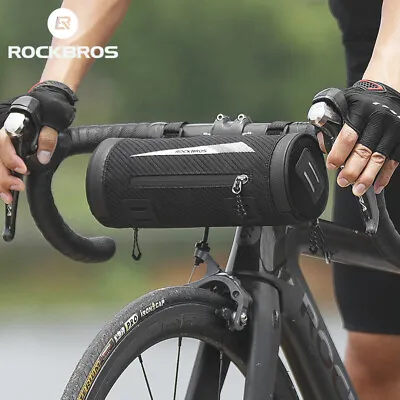 ROCKBROS 5 In1 Bicycle Bag Front Handlebar Rainproof Saddle Shoulder Storage Bag • $16.14