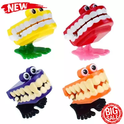 $5.25 • Buy Funny Teeth Clockwork Wind Up Tooth Chattering Joke Gag Novelty Fun Toys