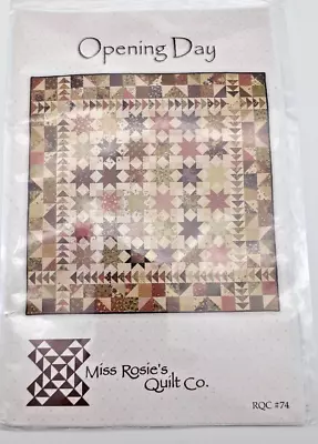 Miss Rosie's Quilt Kit Opening Day 72  X 72  Complete - Moda Rites Of Spring • $150